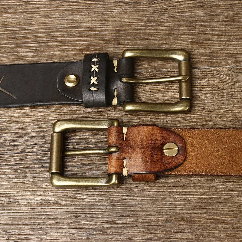Everest Men's Full-Grain Leather Belt, alternate angle 8