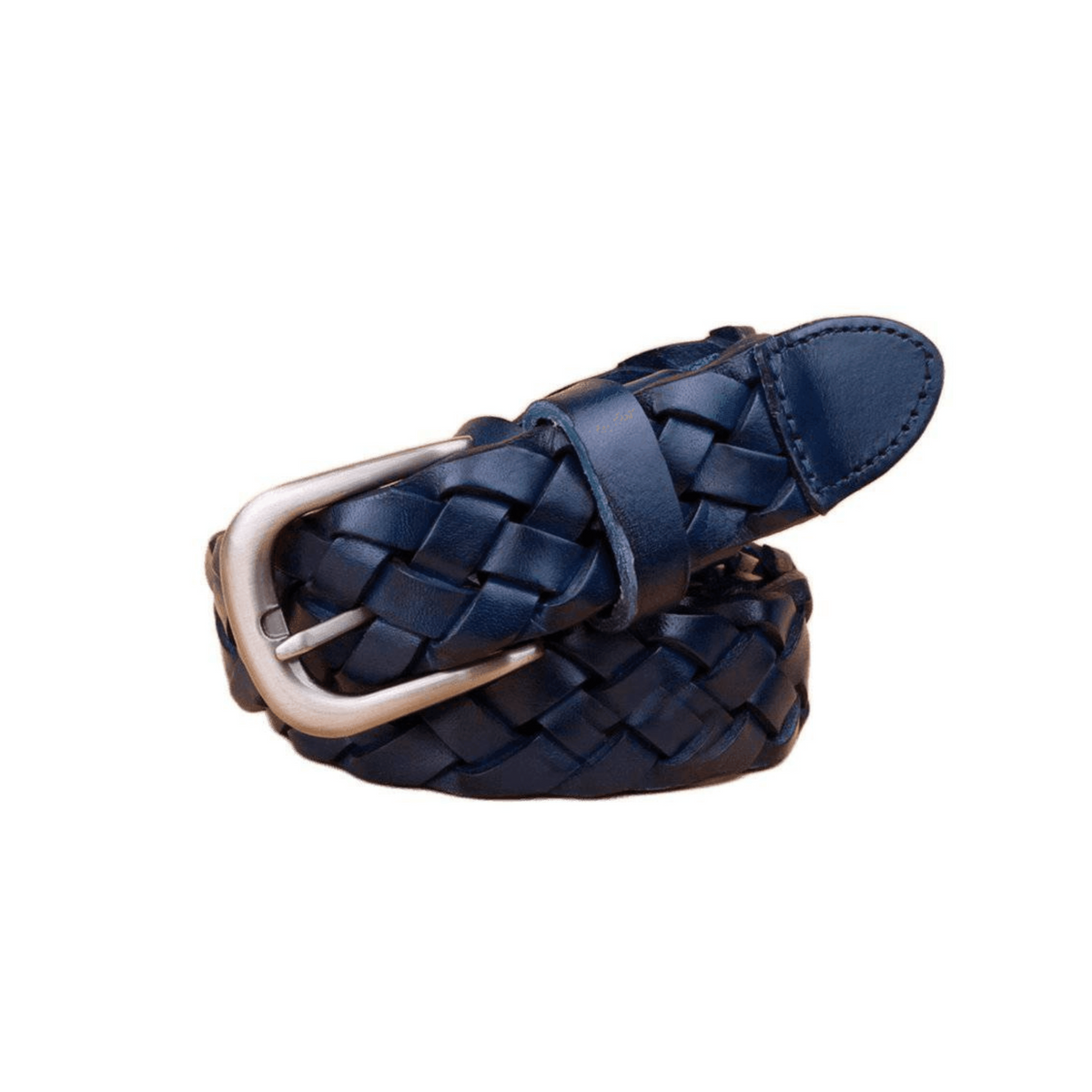 Masui Men's Braided Leather Belt, alternate angle 6