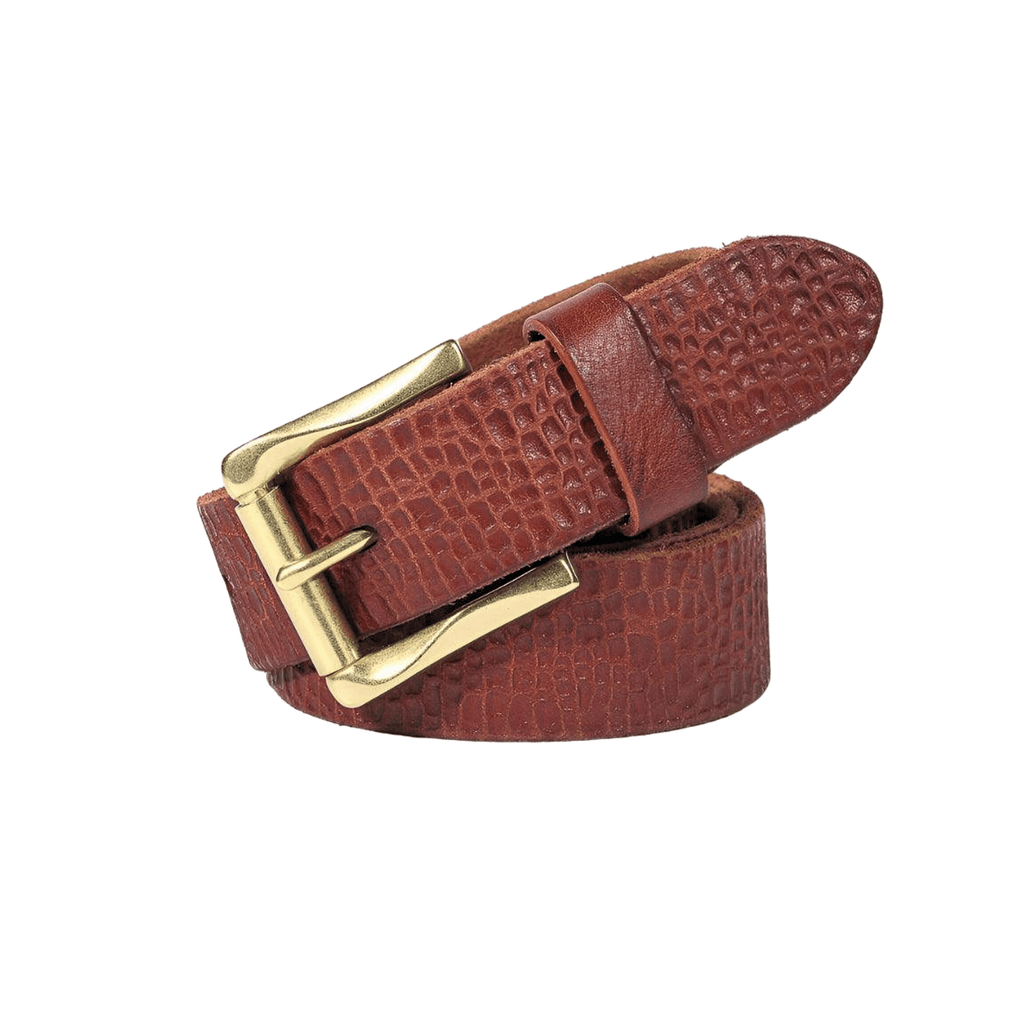 Sinaaq Men's Grained Leather Belt, alternate angle 3