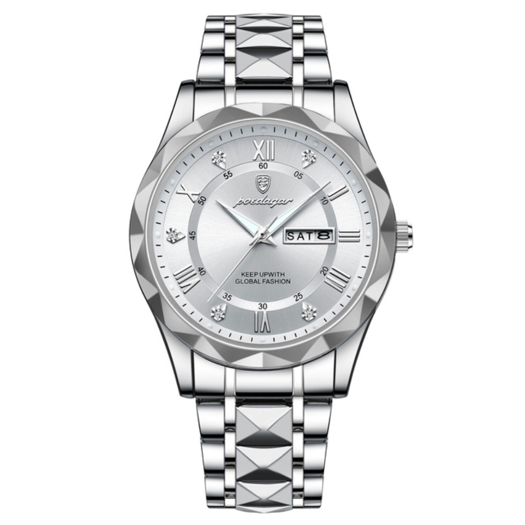 Majestic Men's Automatic Steel Watch, alternate angle 3
