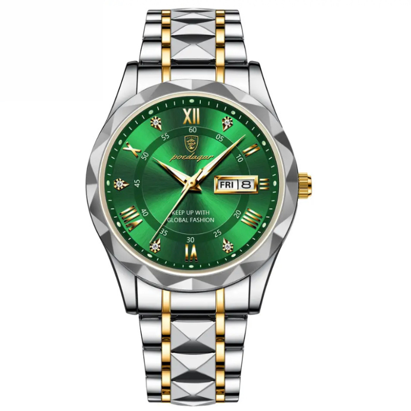 Men's 40mm Luminous Water-Resistant Steel Watch, alternate angle 5
