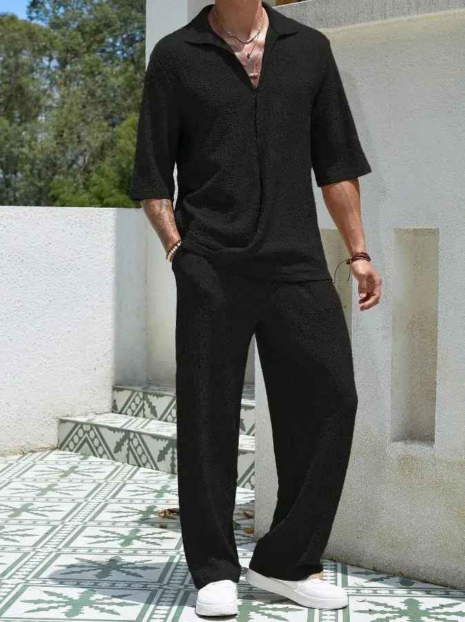 Matteo Men's Relaxed Summer Set, alternate angle 1