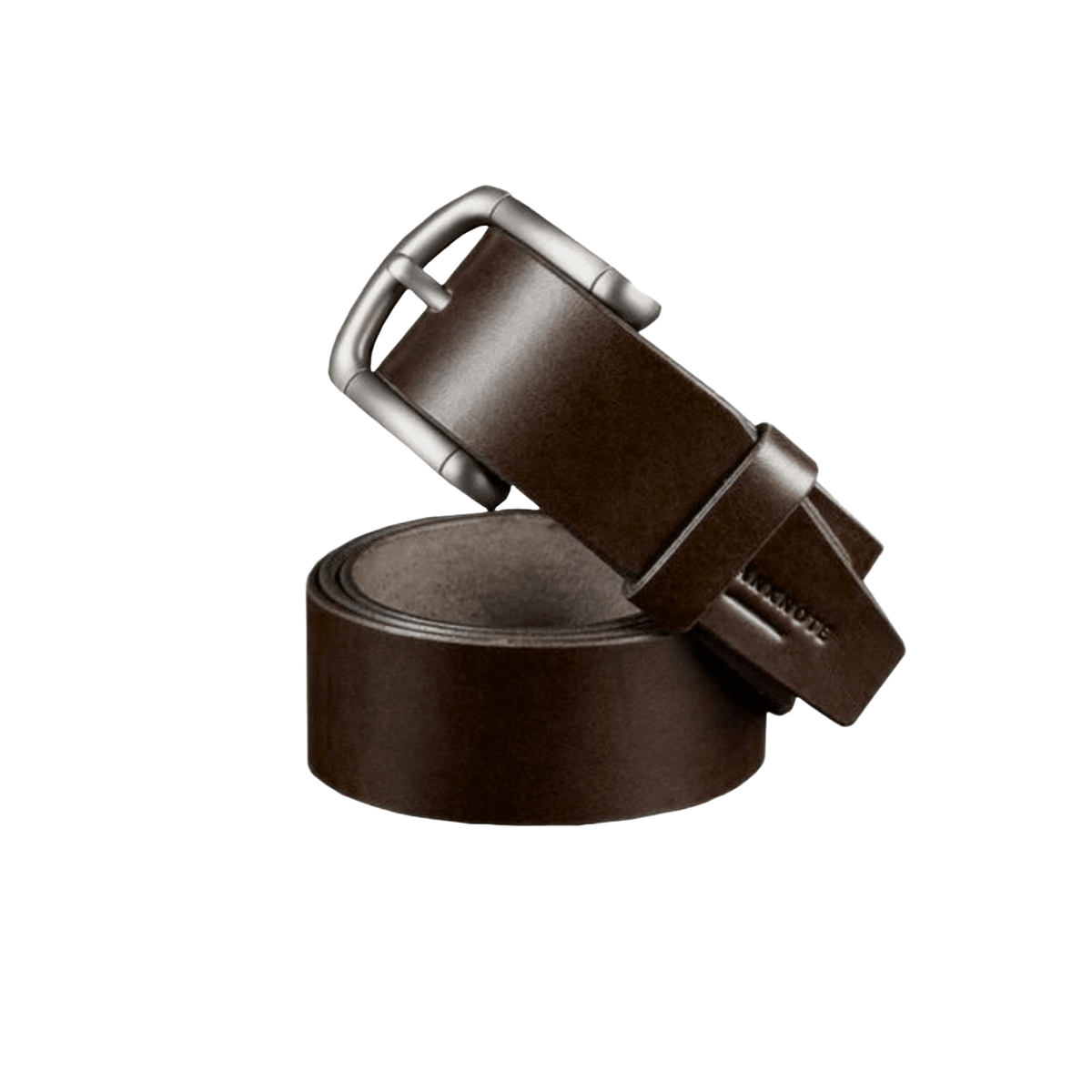 Men's Handmade Brown Leather Jeans Belt photographed for Eaton Row Co.