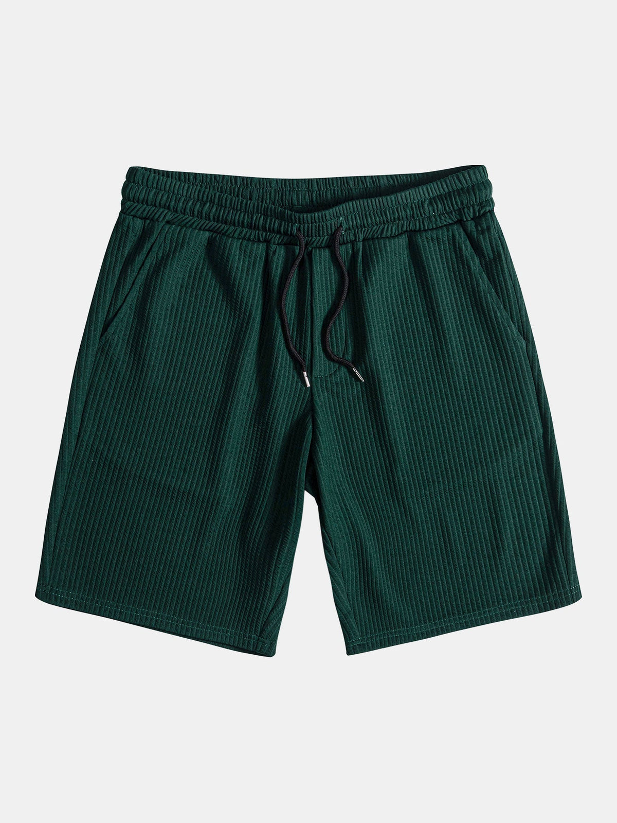 Men's Textured V-Neck Polo & Shorts Set, alternate angle 18