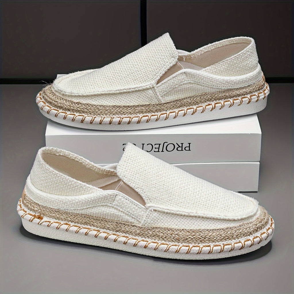 Valenzi Men's Riviera Slip-On Shoes photographed for Eaton Row Co.