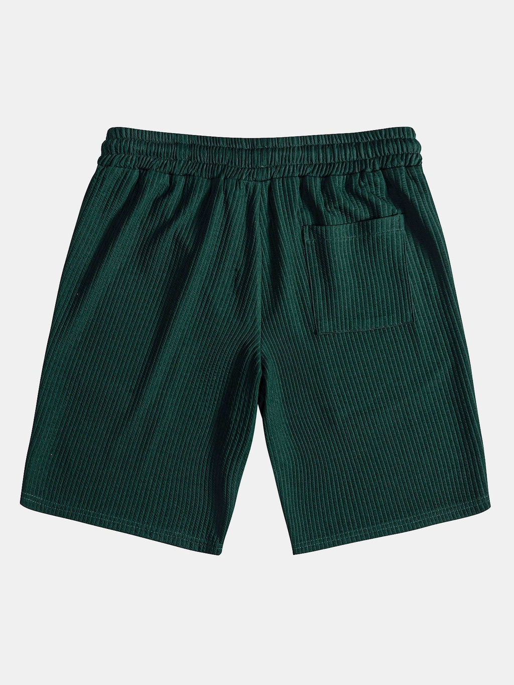 Men's Textured V-Neck Polo & Shorts Set, alternate angle 19