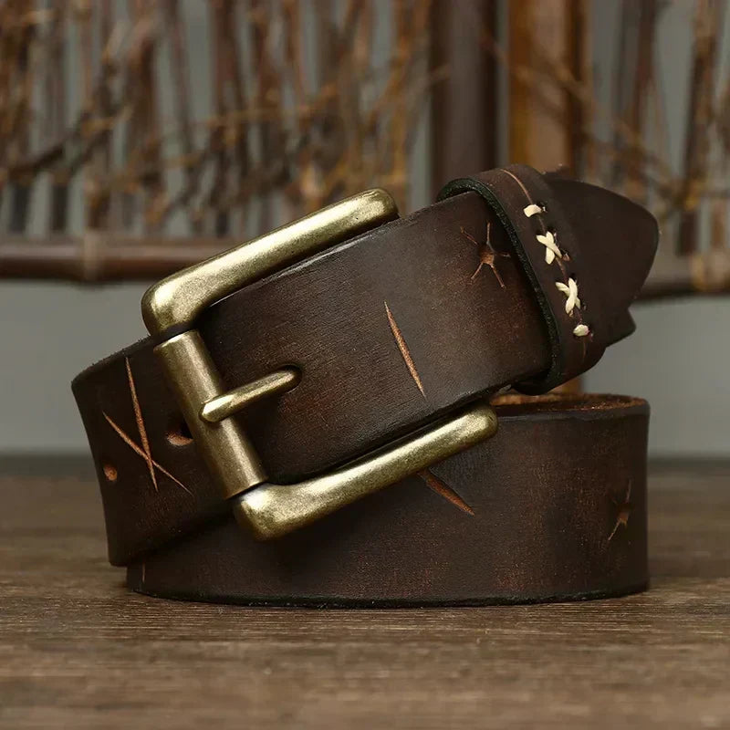 Everest Men's Full-Grain Leather Belt, alternate angle 5