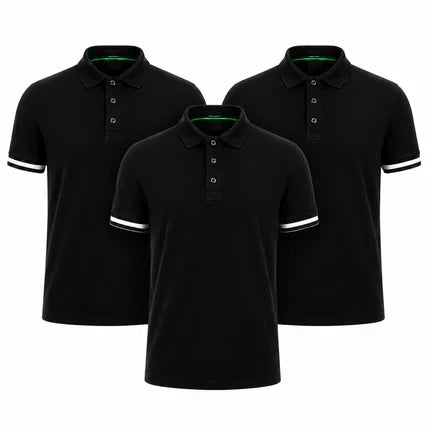 Men's Premium Polo Shirts – 3-Pack, alternate angle 10