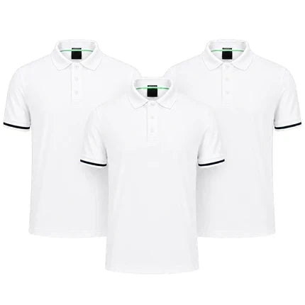 Men's Premium Polo Shirts – 3-Pack, alternate angle 9