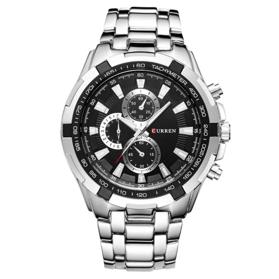 Enigmatic Men's Automatic Steel Watch photographed for Eaton Row Co.