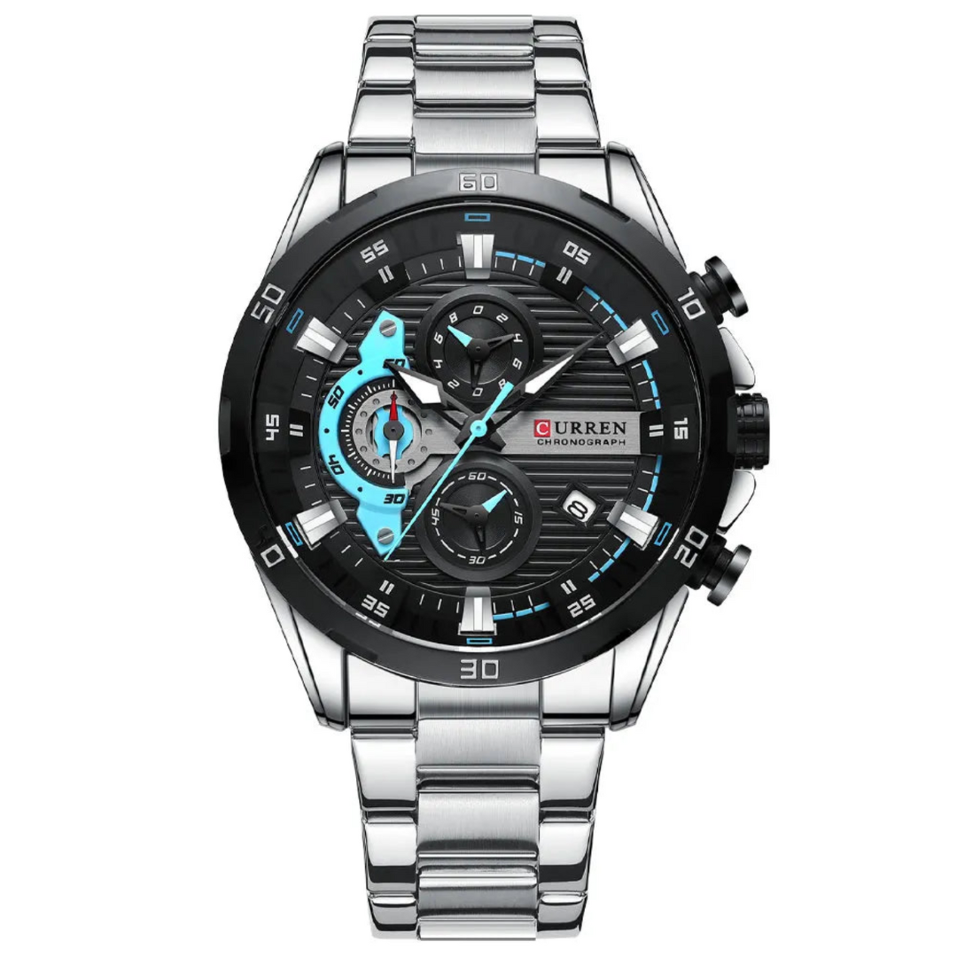 Noble Men's Luminous Steel Watch photographed for Eaton Row Co.