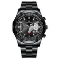 Engeen Men's Automatic Steel Watch photographed for Eaton Row Co.