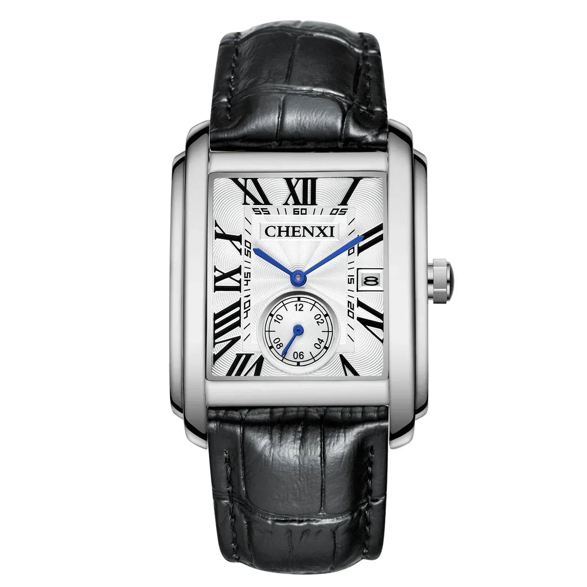 Vintage Pelle Men's Leather Watch, alternate angle 1