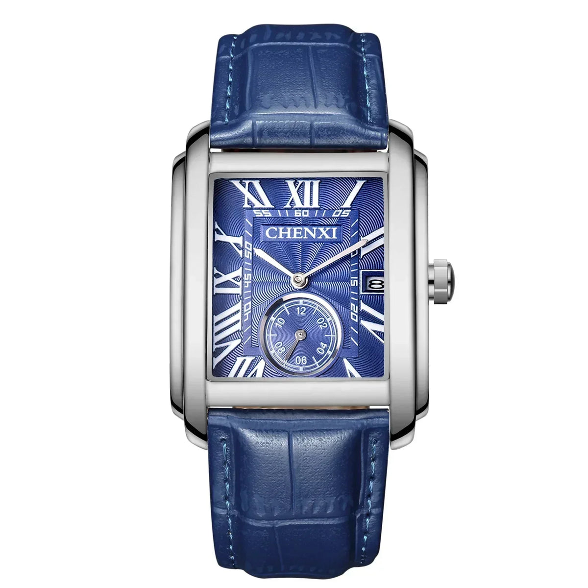Vintage Pelle Men's Leather Watch, alternate angle 2