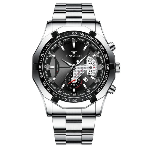 Engeen Men's Automatic Steel Watch, alternate angle 1