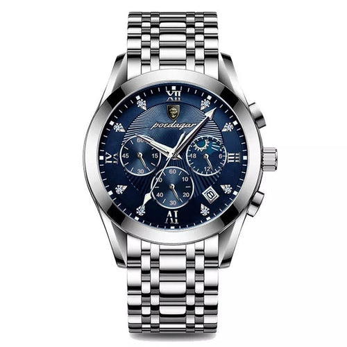 Elite Empyrean Men's Automatic Steel Watch photographed for Eaton Row Co.