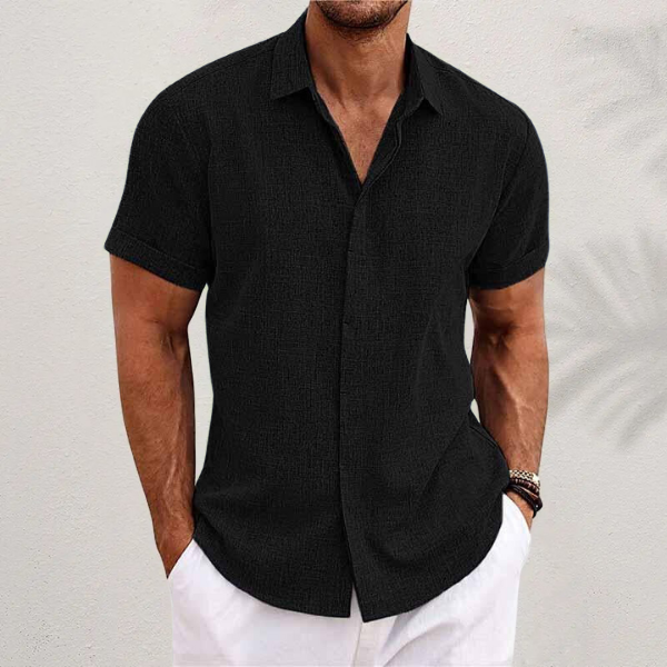 Alejandro Men's Premium Linen Shirt, alternate angle 1