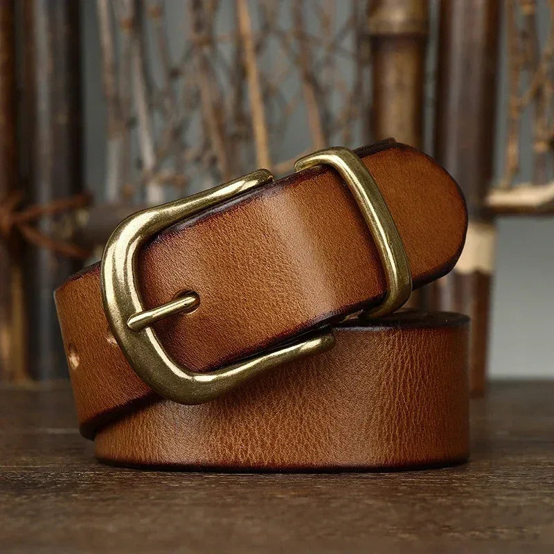 Verano Men's Leather Belt, alternate angle 1