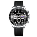 Men's Chronograph Phase Date Steel Watch photographed for Eaton Row Co.