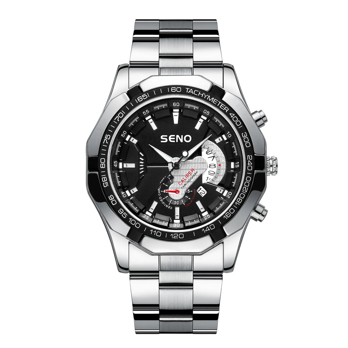Seno Men's Classic Steel Watch photographed for Eaton Row Co.