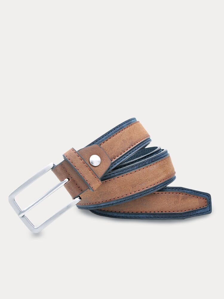 Men's Vintage PU Cowhide Belt, alternate angle 2