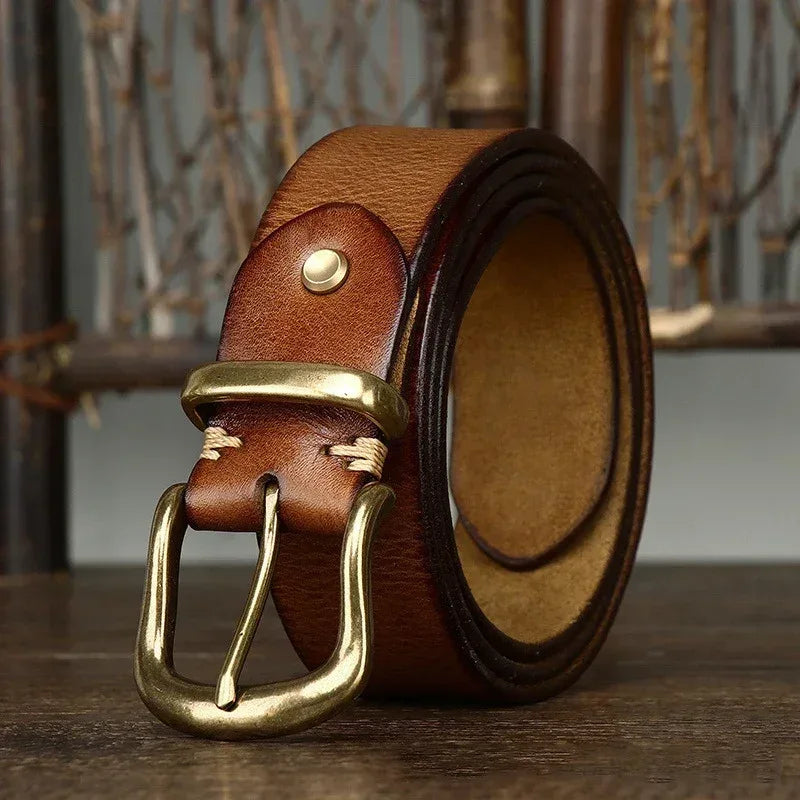 Verano Men's Leather Belt, alternate angle 4