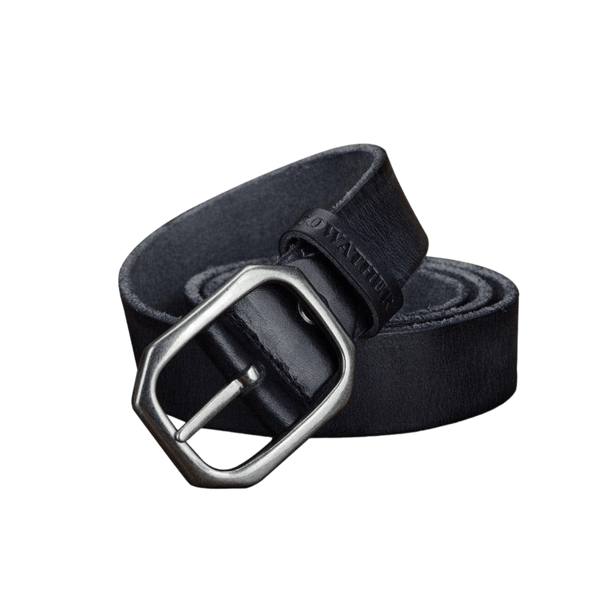 Larce Men's Casual Leather Belt, alternate angle 2