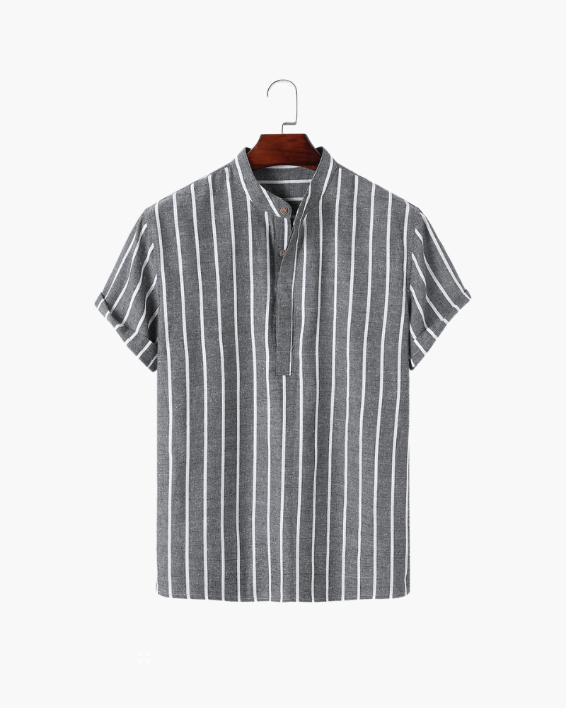 Bari Men's Organic Cotton Sailor Polo Shirt, alternate angle 7