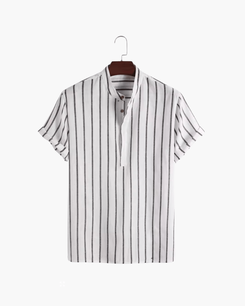 Bari Men's Organic Cotton Sailor Polo Shirt, alternate angle 4