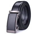 Camaro Men's Black Leather Suit Belt photographed for Eaton Row Co.
