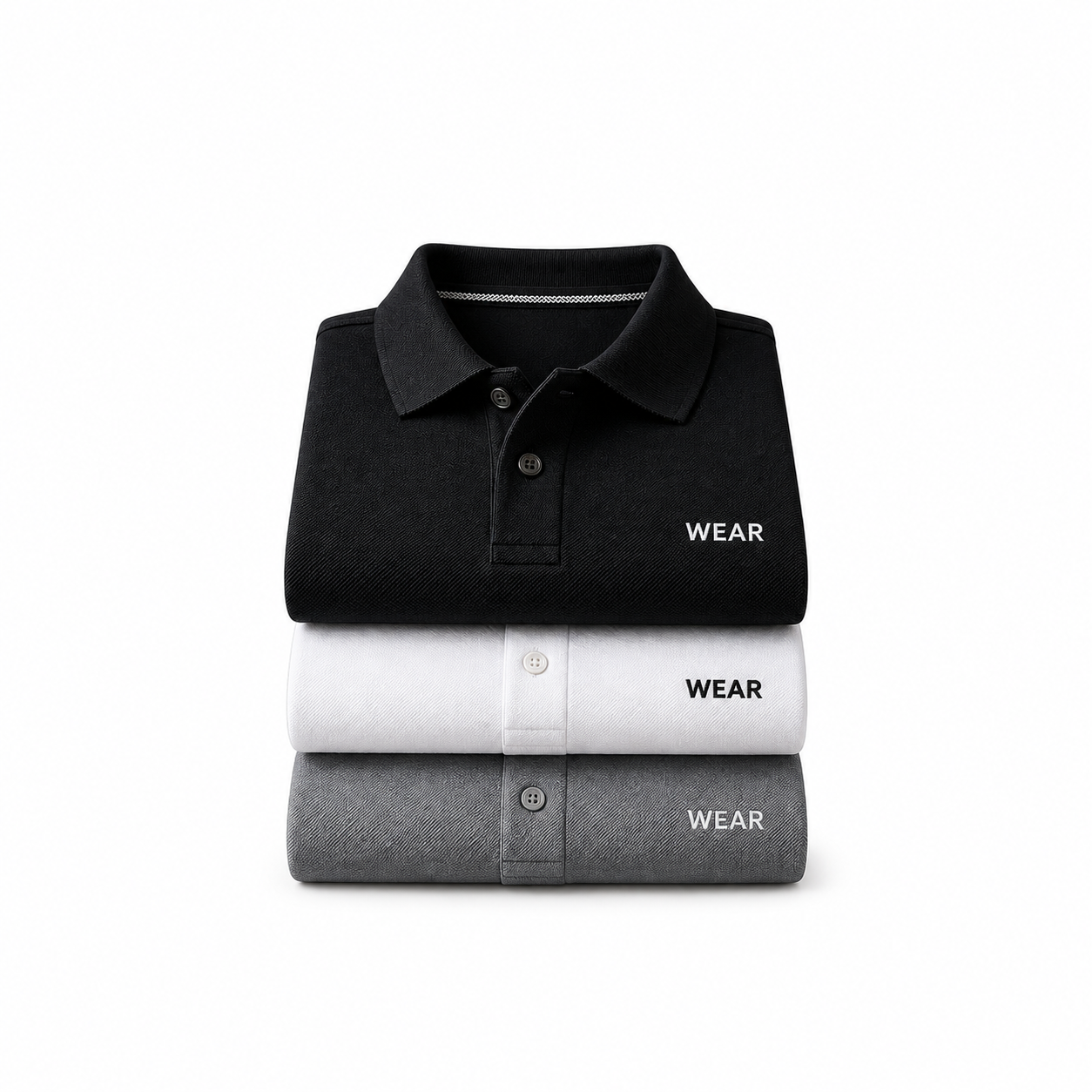 Men's Classic Polo Shirts – 3-Pack