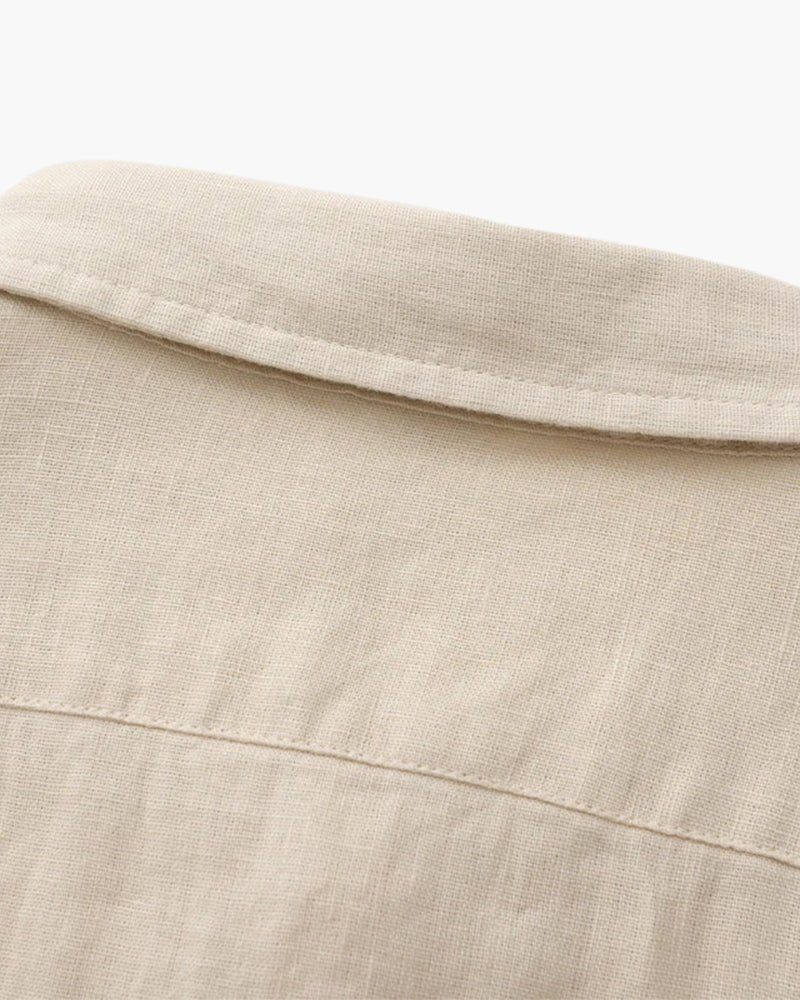 Cape Town Men's 100% Linen Shirt, alternate angle 4