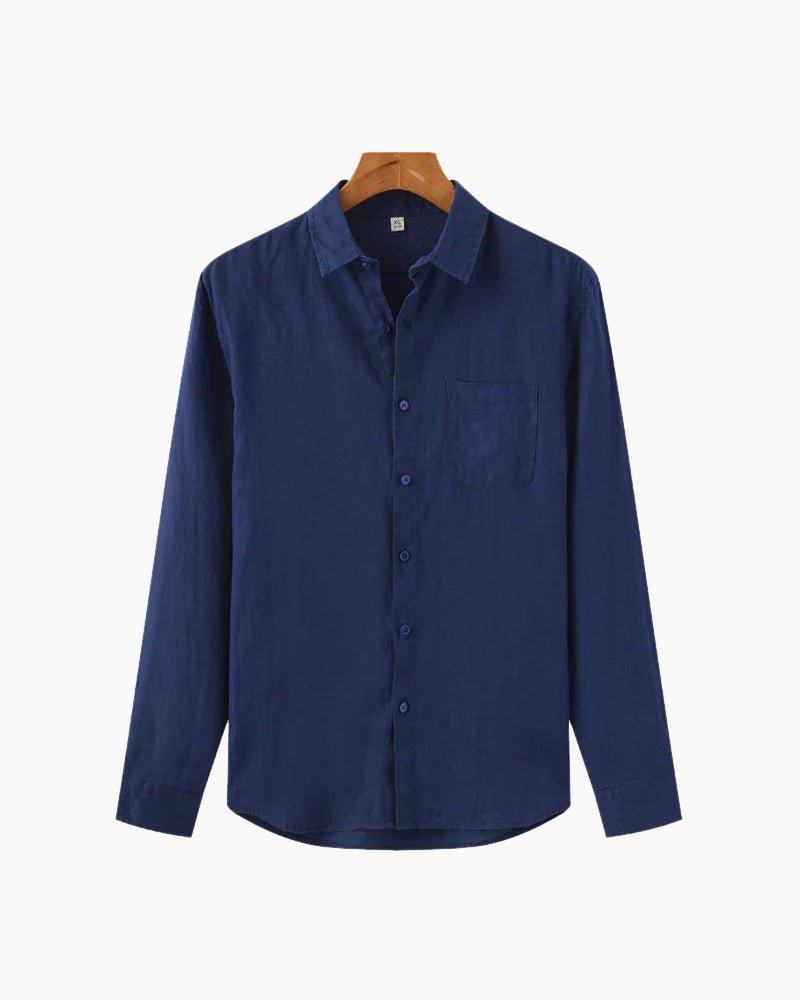 Cape Town Men's 100% Linen Shirt, alternate angle 11