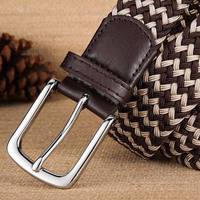 William Men's Elastic Braided Belt, alternate angle 4