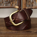 Anil Men's Classic Leather Belt photographed for Eaton Row Co.