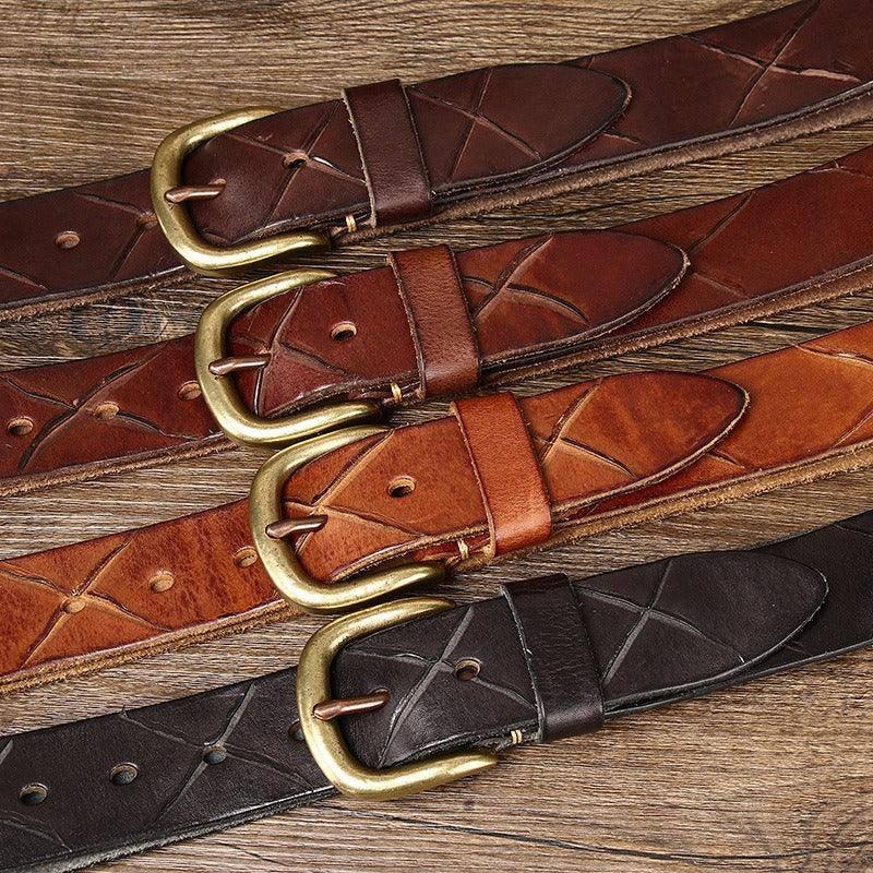 Anil Men's Classic Leather Belt, alternate angle 5