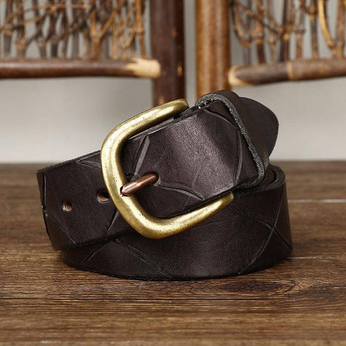 Anil Men's Classic Leather Belt, alternate angle 1