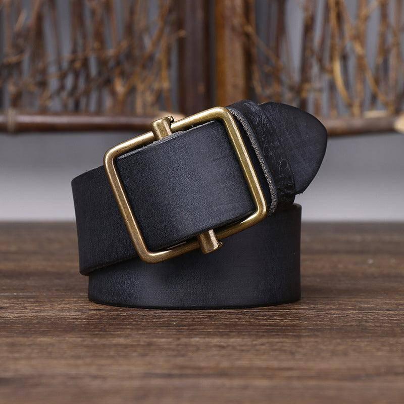 Strumiana Men's Full-Grain Leather Belt, alternate angle 1