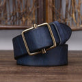 Strumiana Men's Full-Grain Leather Belt photographed for Eaton Row Co.