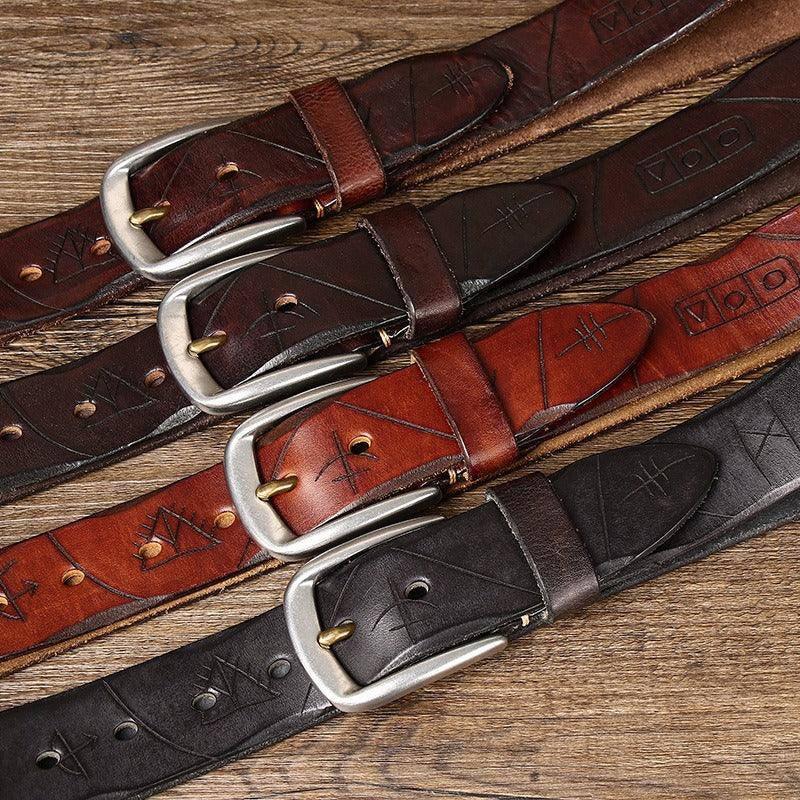 Neha Men's Leather Belt, alternate angle 4