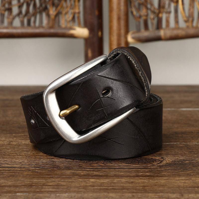 Neha Men's Leather Belt, alternate angle 1