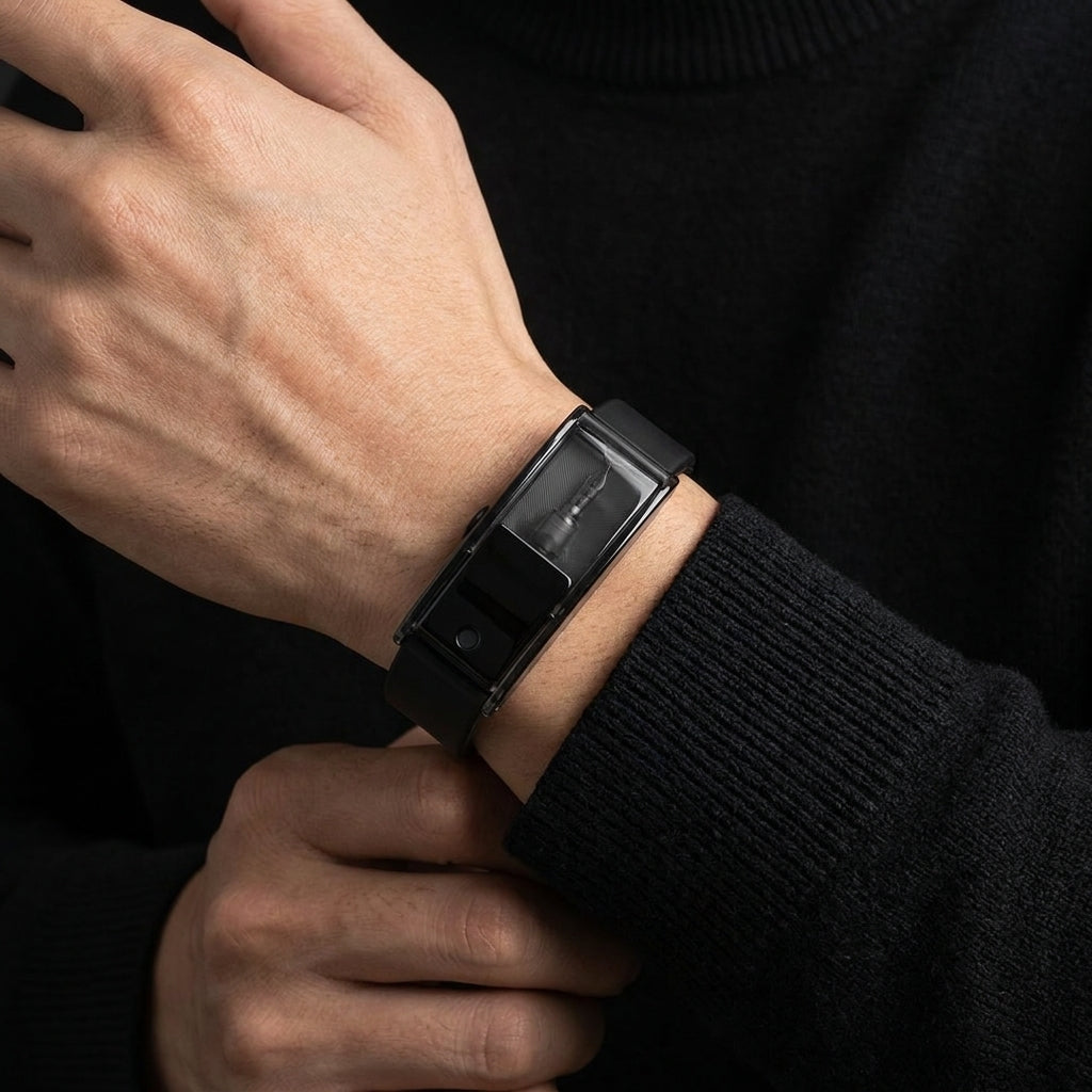 Noir Aura Refillable Cologne Bracelet, alternate angle 6