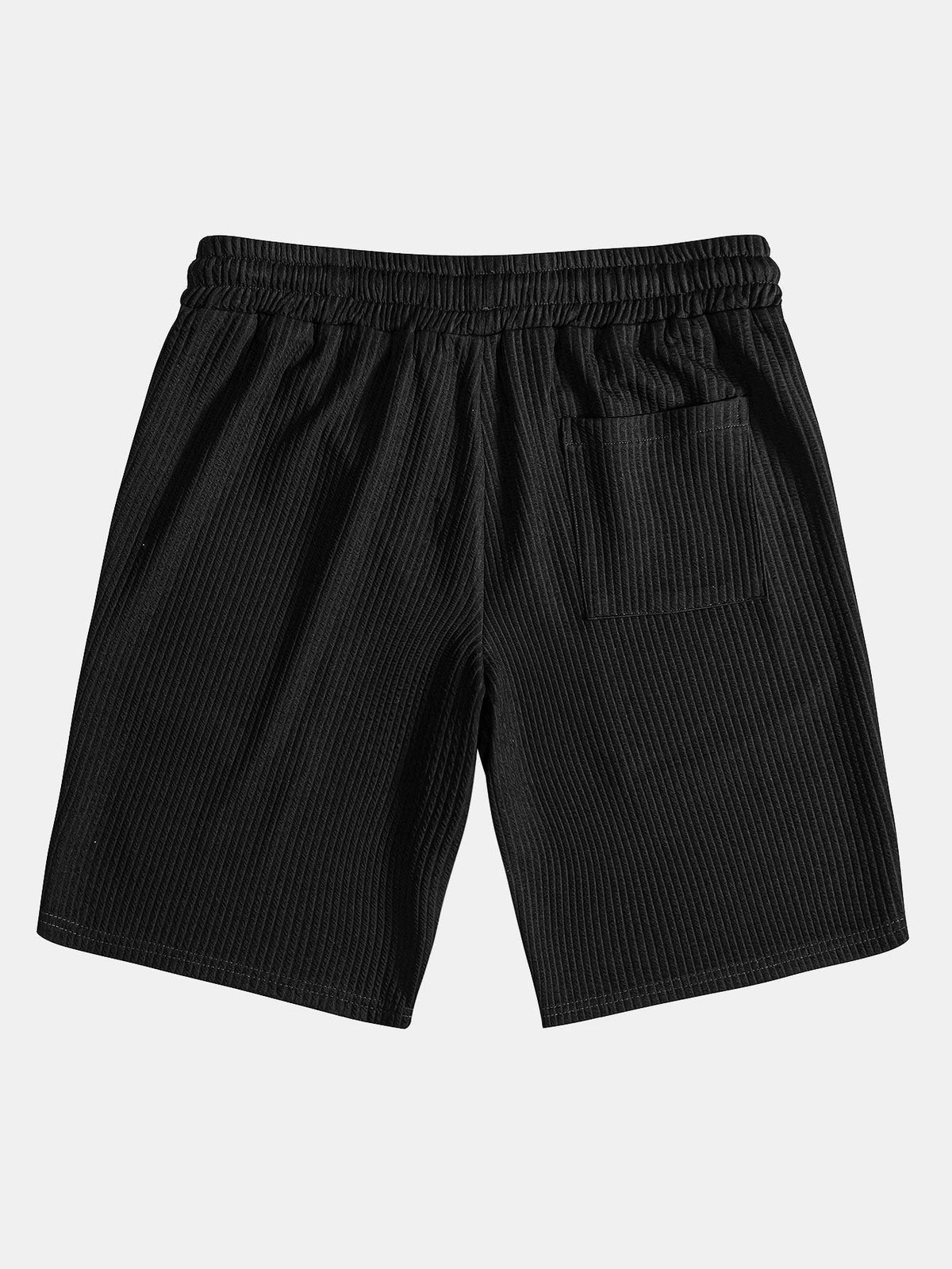 Men's Textured V-Neck Polo & Shorts Set, alternate angle 17