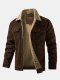 Men's Teddy-Fleece Lined Corduroy Jacket photographed for Eaton Row Co.