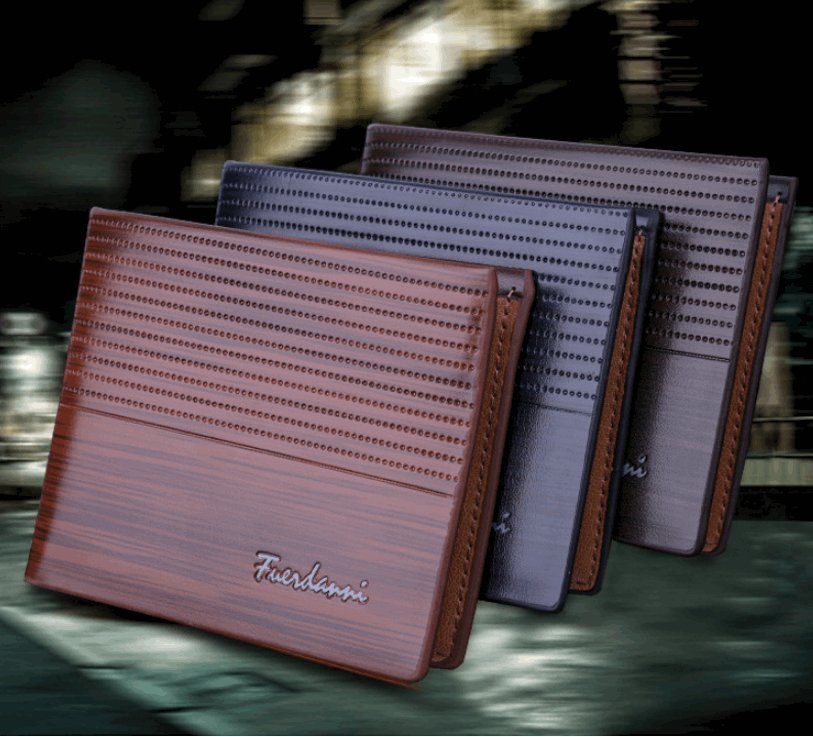 Men's Embossed Multi-Card Wallet, alternate angle 1