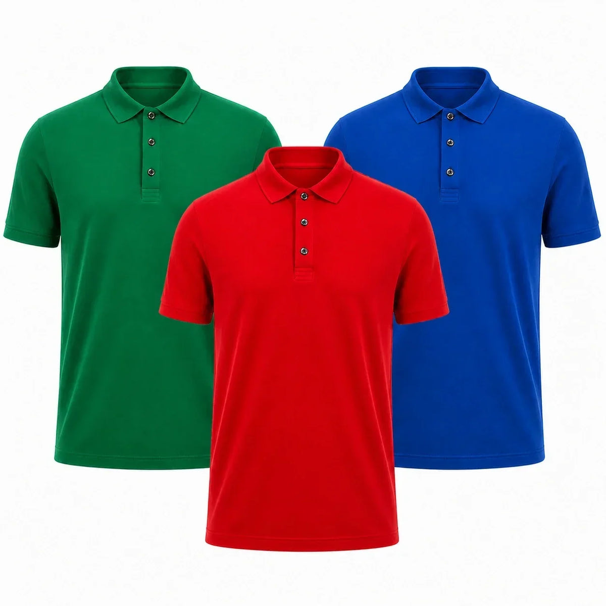 Men's Premium Polo Shirts – 3-Pack, alternate angle 3