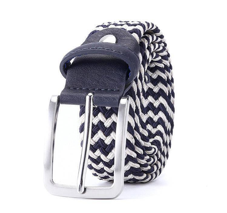 Zviadi Men's Elastic Braided Belt, alternate angle 3