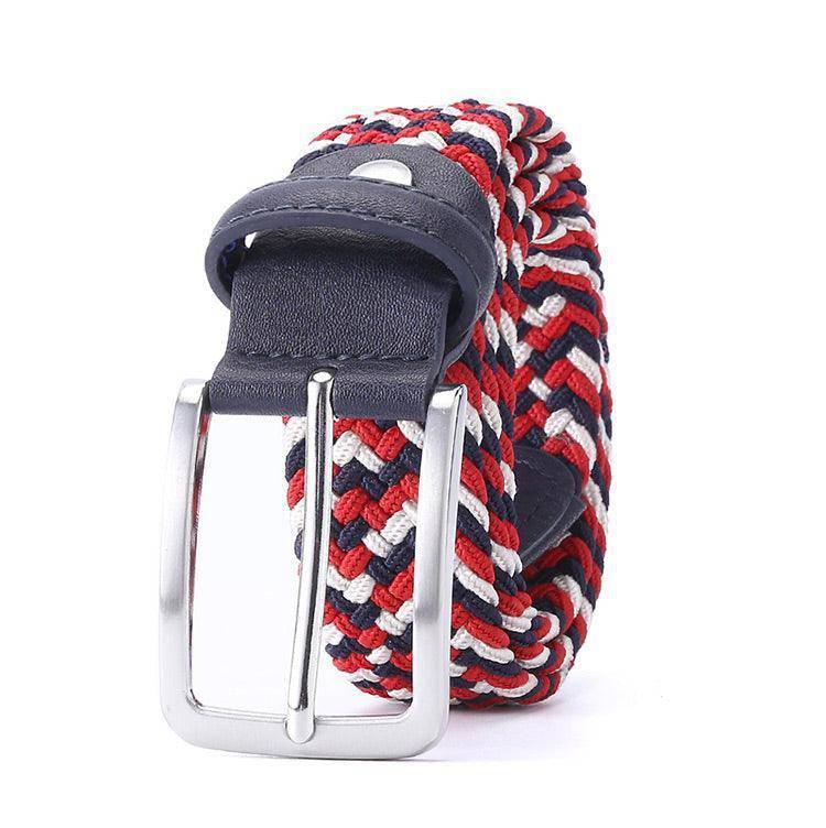 Zviadi Men's Elastic Braided Belt, alternate angle 2
