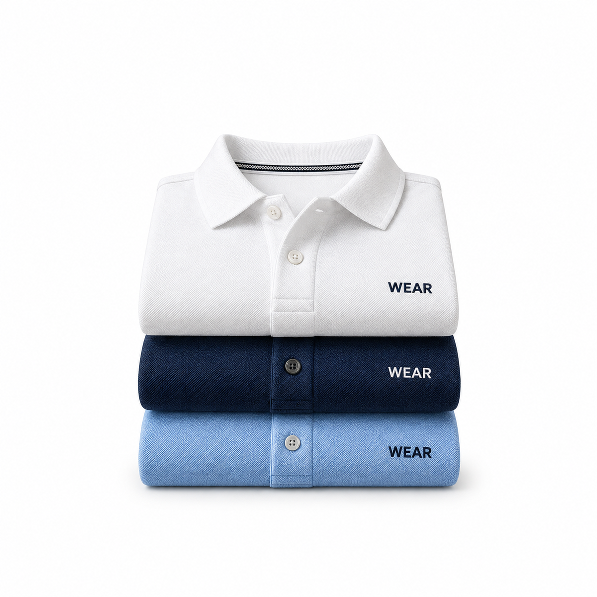 Men's Classic Polo Shirts – 3-Pack