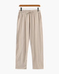 Zanzibar Men's Linen Trousers photographed for Eaton Row Co.